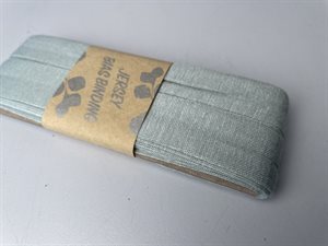 Jersey skråbånd - mint, 20 mm og 3 meter